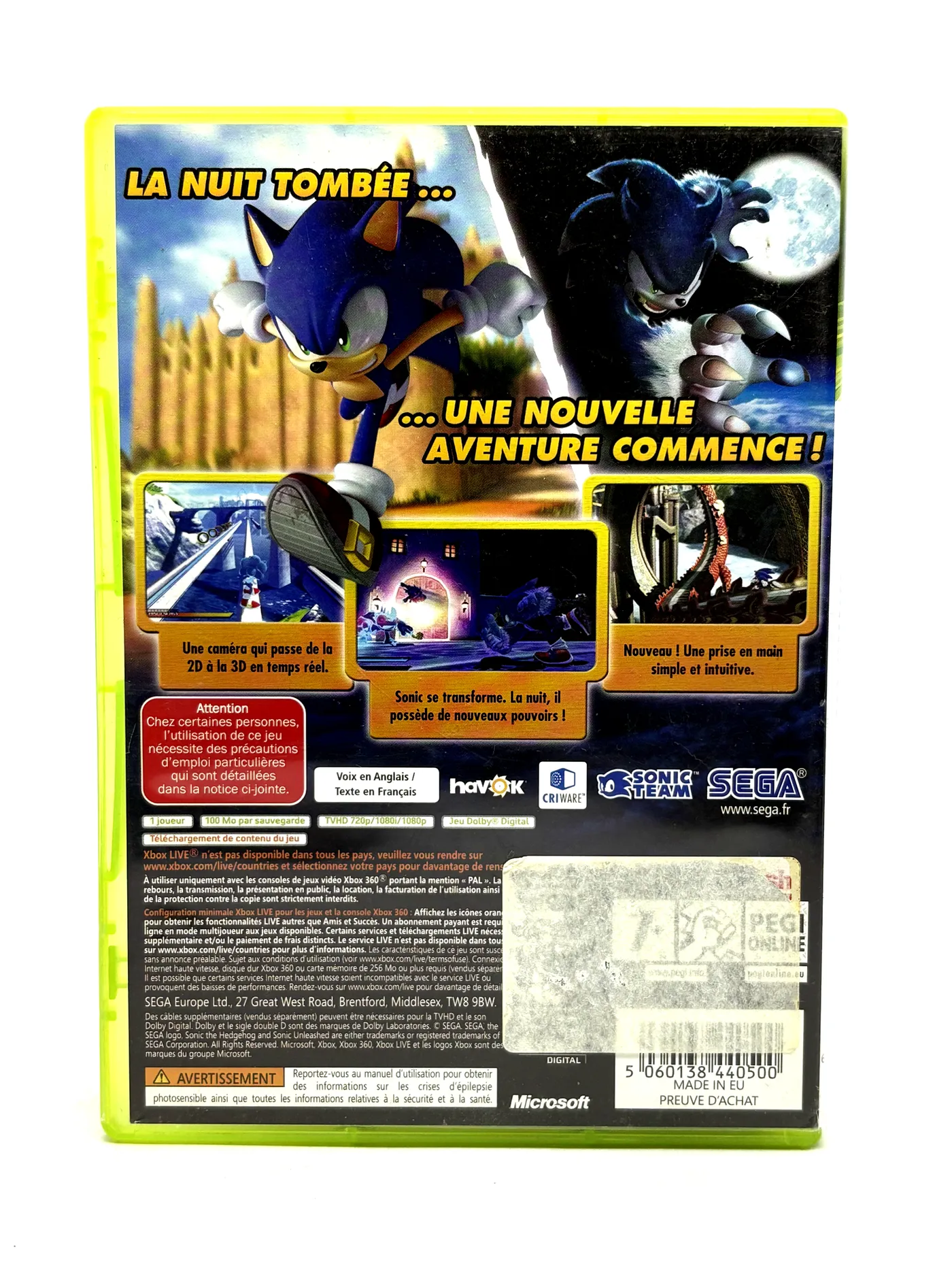 Sonic Unleashed Xbox 360
