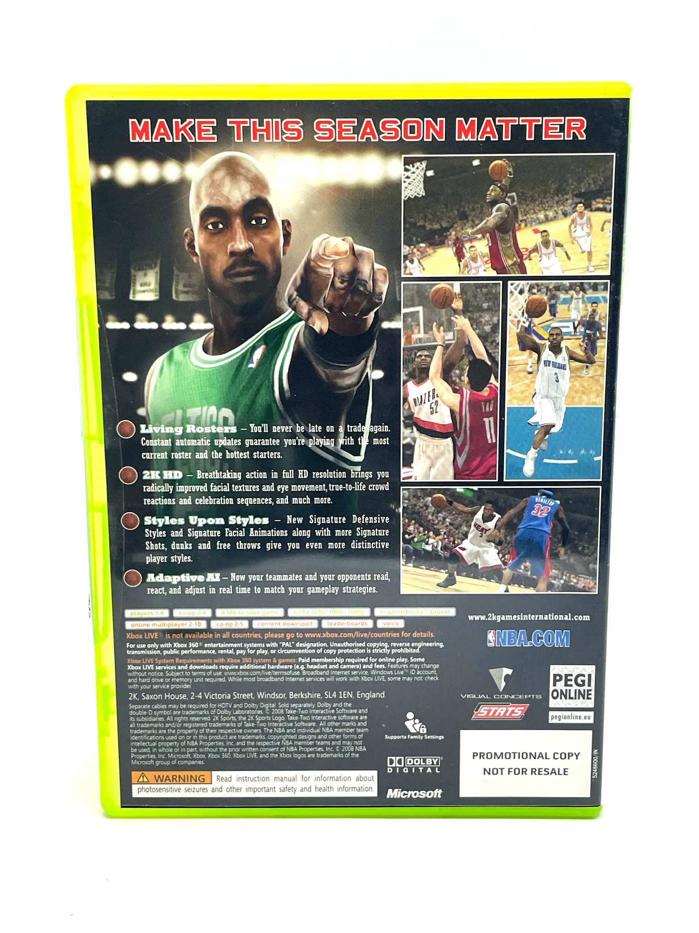 NBA 2K9 PROMO Xbox 360