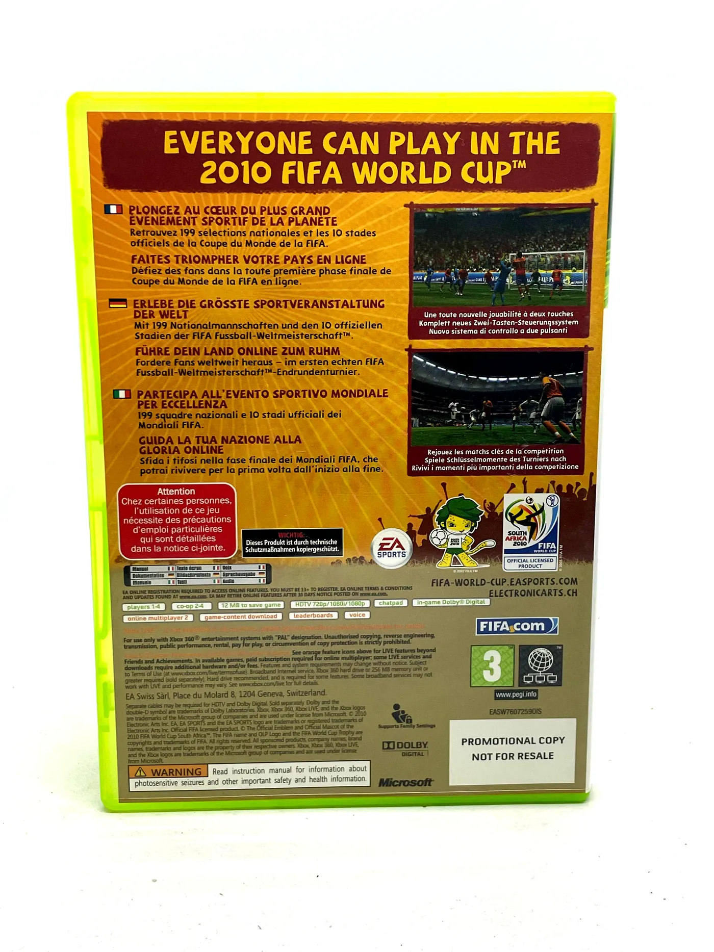 2010 FIFA World Cup South Africa PROMO Xbox 360