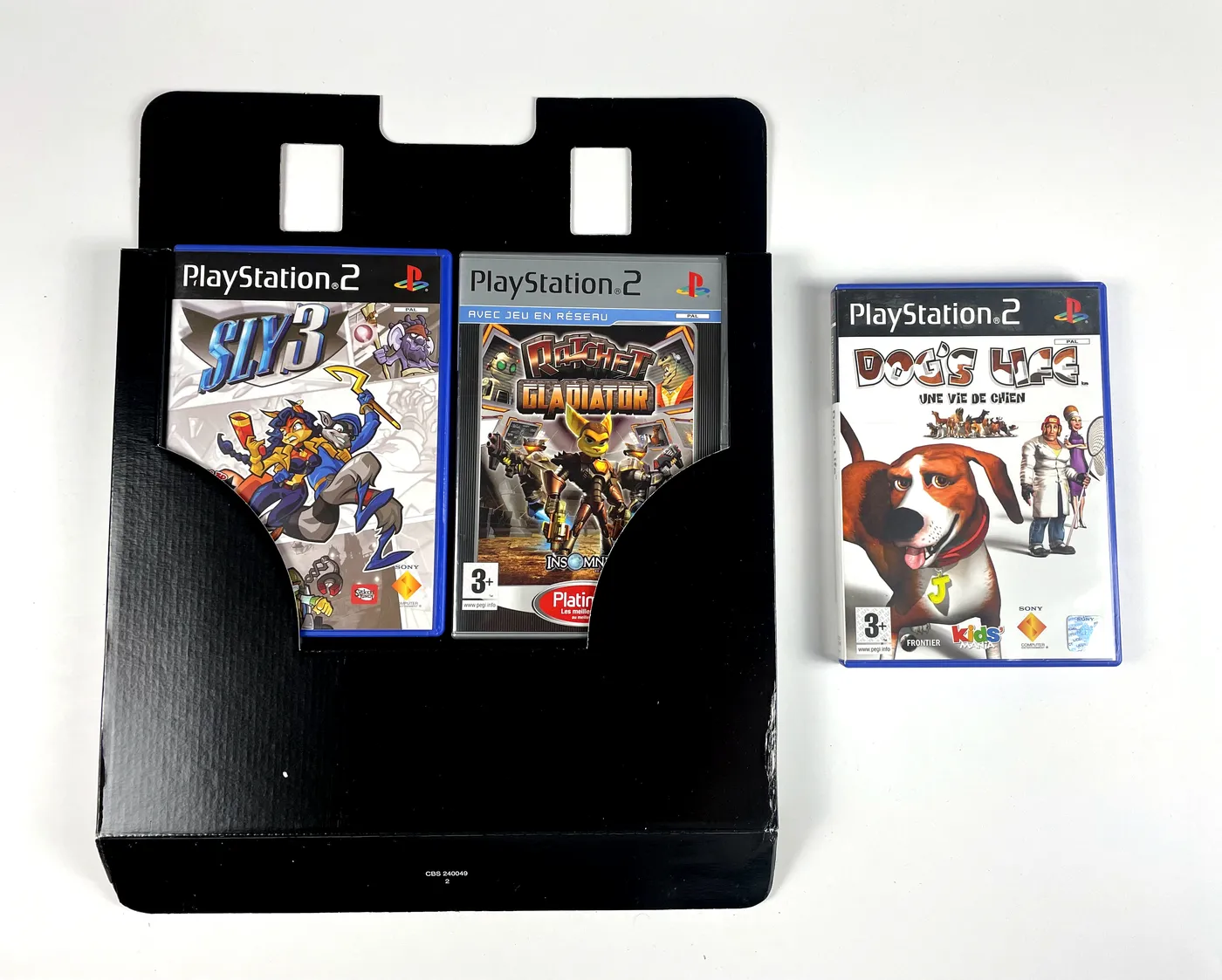 PlayStation 2 PS2 Triple Game Pack Console SCPH-77004 Complete