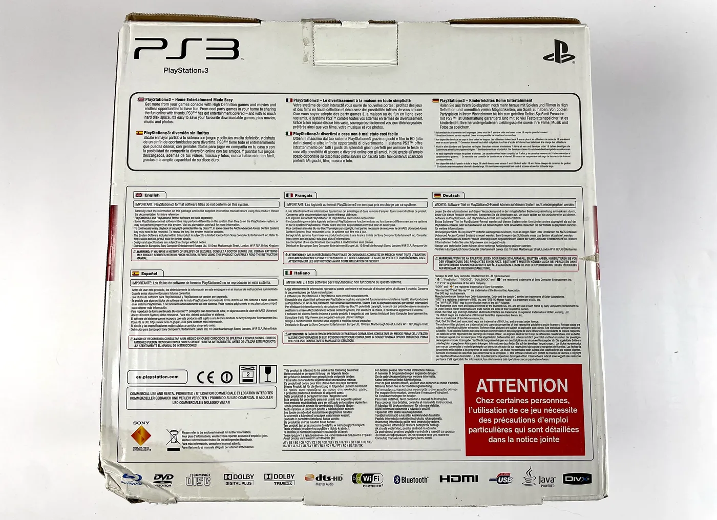 PlayStation 3 160GB CECH-3004A Console + Cardboard Set