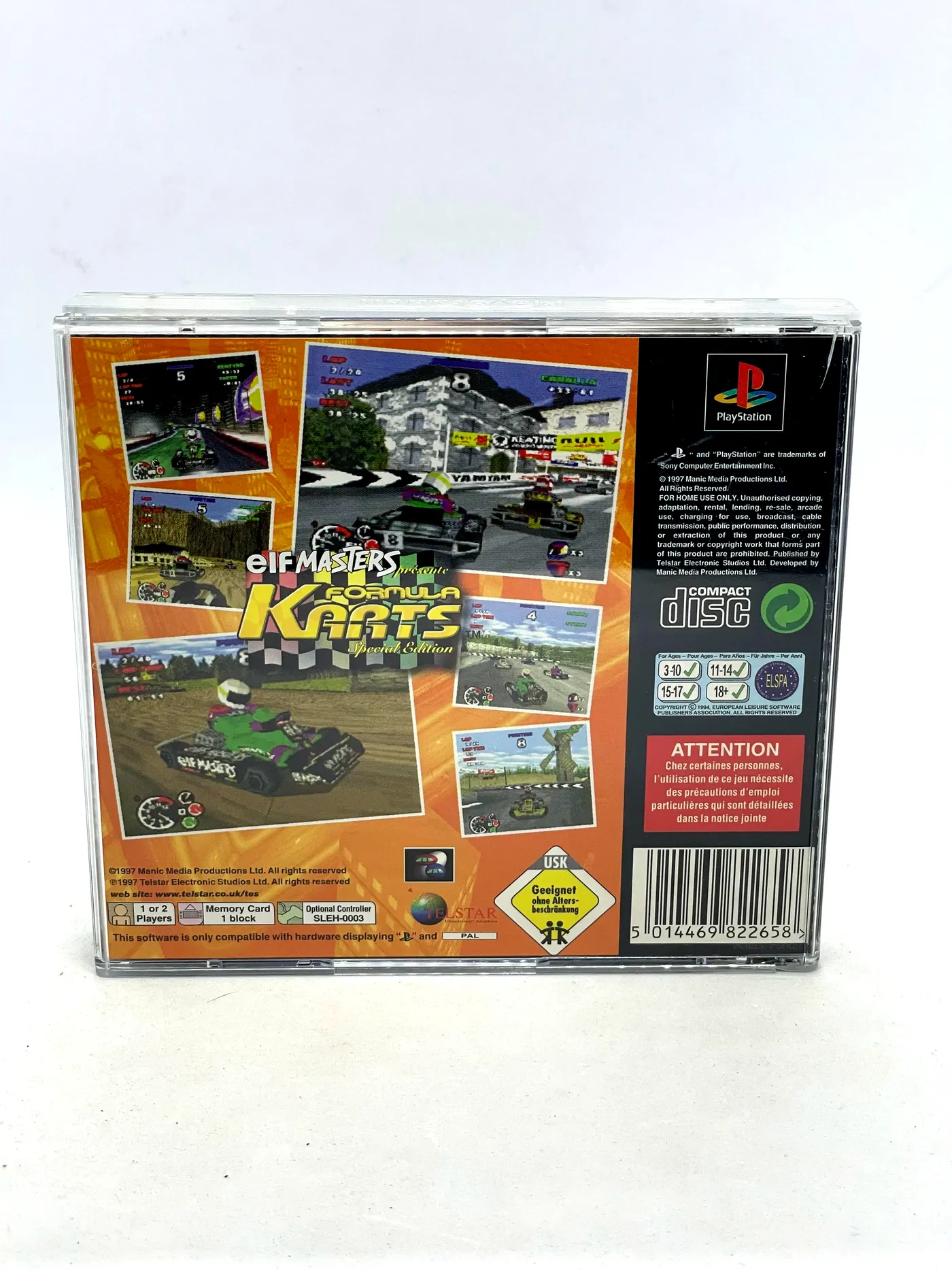 Elf Masters Presents Formula Karts PS1 PSX