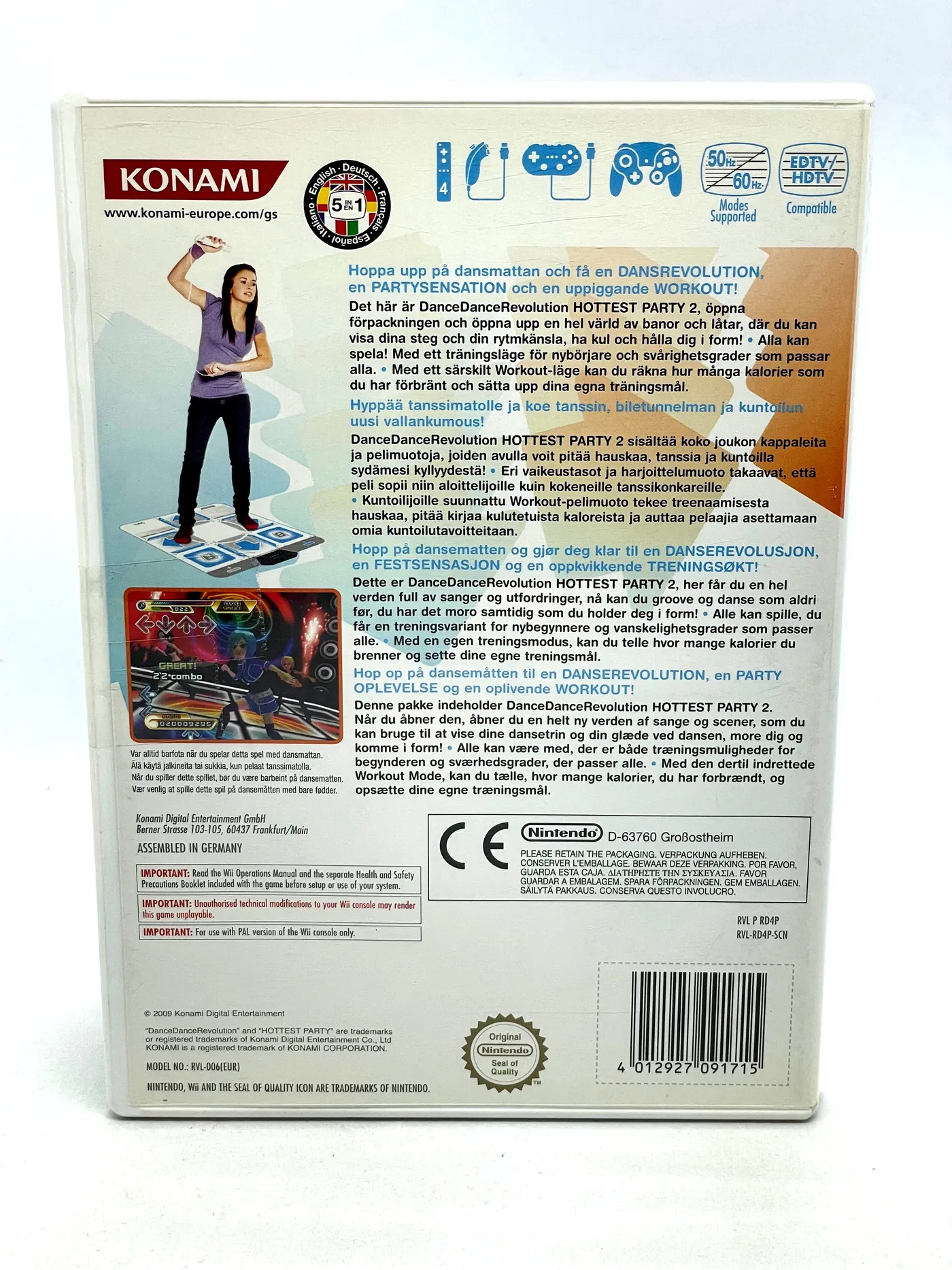 Dance Dance Revolution Hottest Party 2 Nintendo Wii