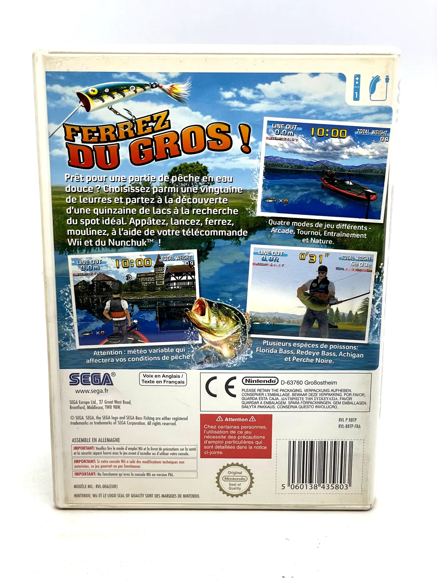 SEGA Bass Fishing Nintendo Wii
