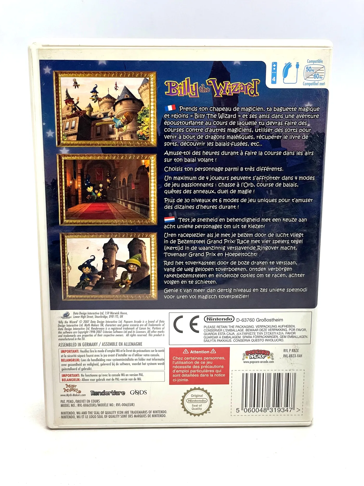 Billy the Wizard Rocket Broomstick Racing Nintendo Wii