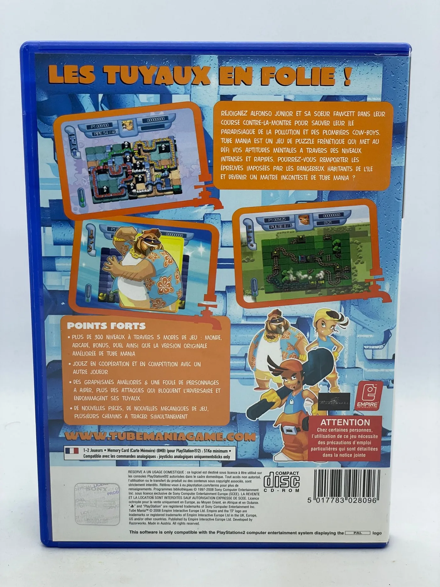 Tube Mania Sur Sony PSP - Neuf Sous Blister - Version Française Complète