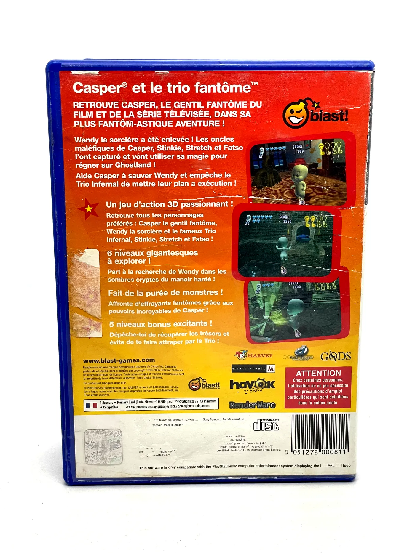 Casper and the Ghostly Trio PS2