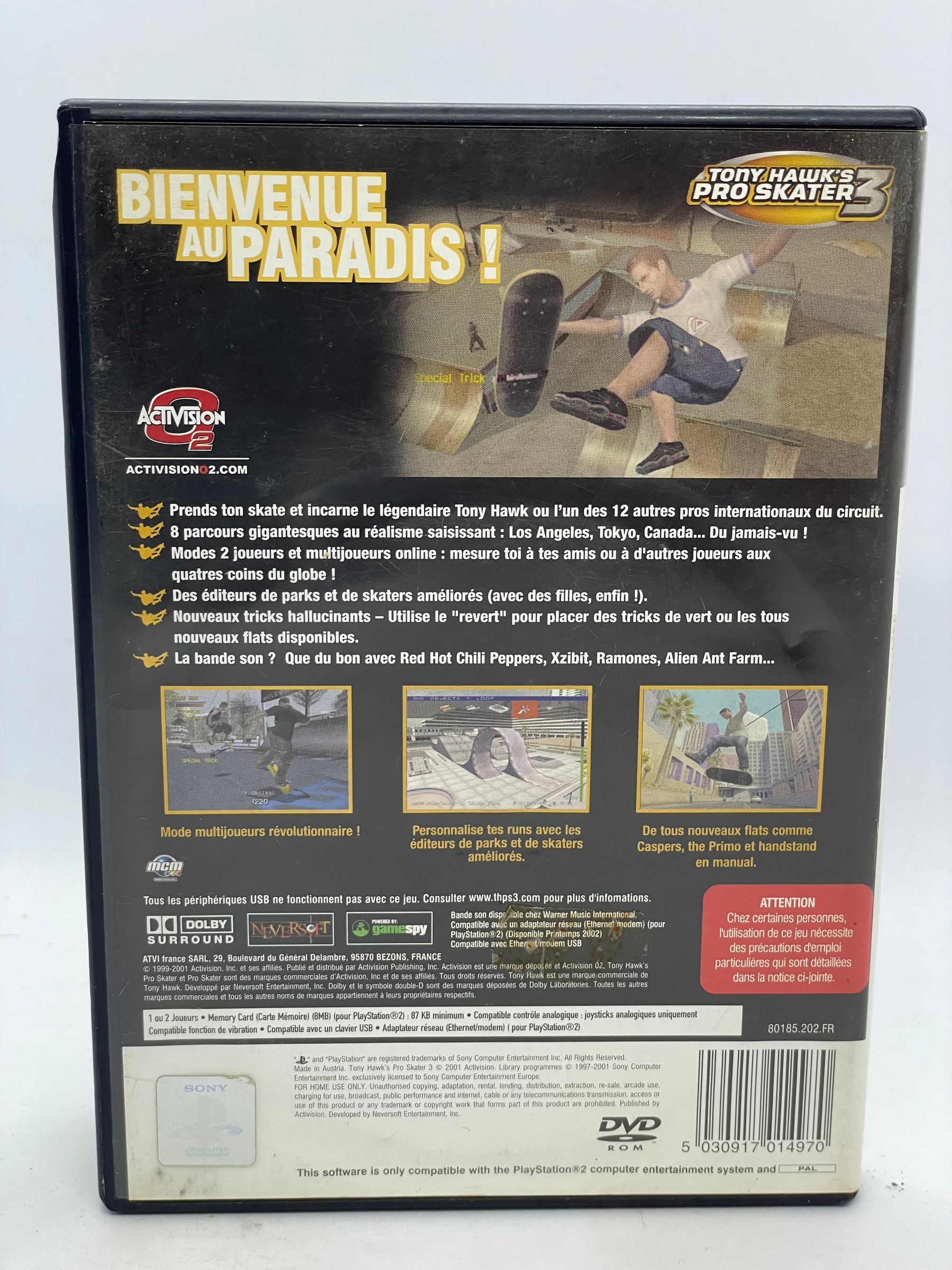 Tony Hawk's Pro Skater 3 PS2 (FR)