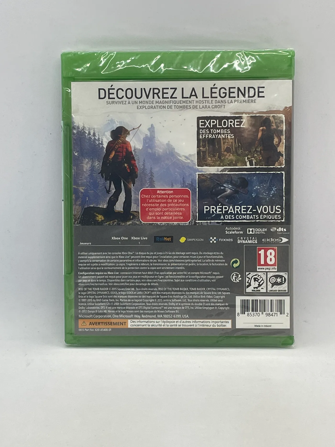Rise of the Tomb Raider Xbox One