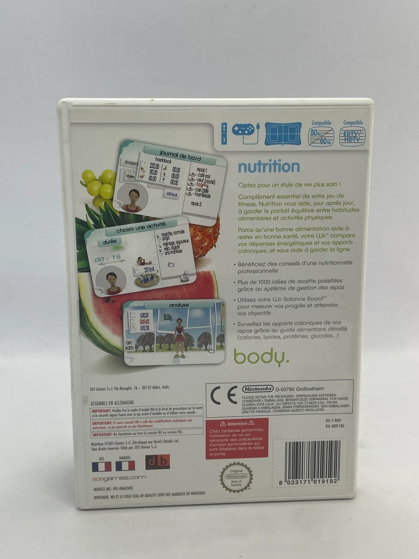 Nutrition Matters Nintendo Wii