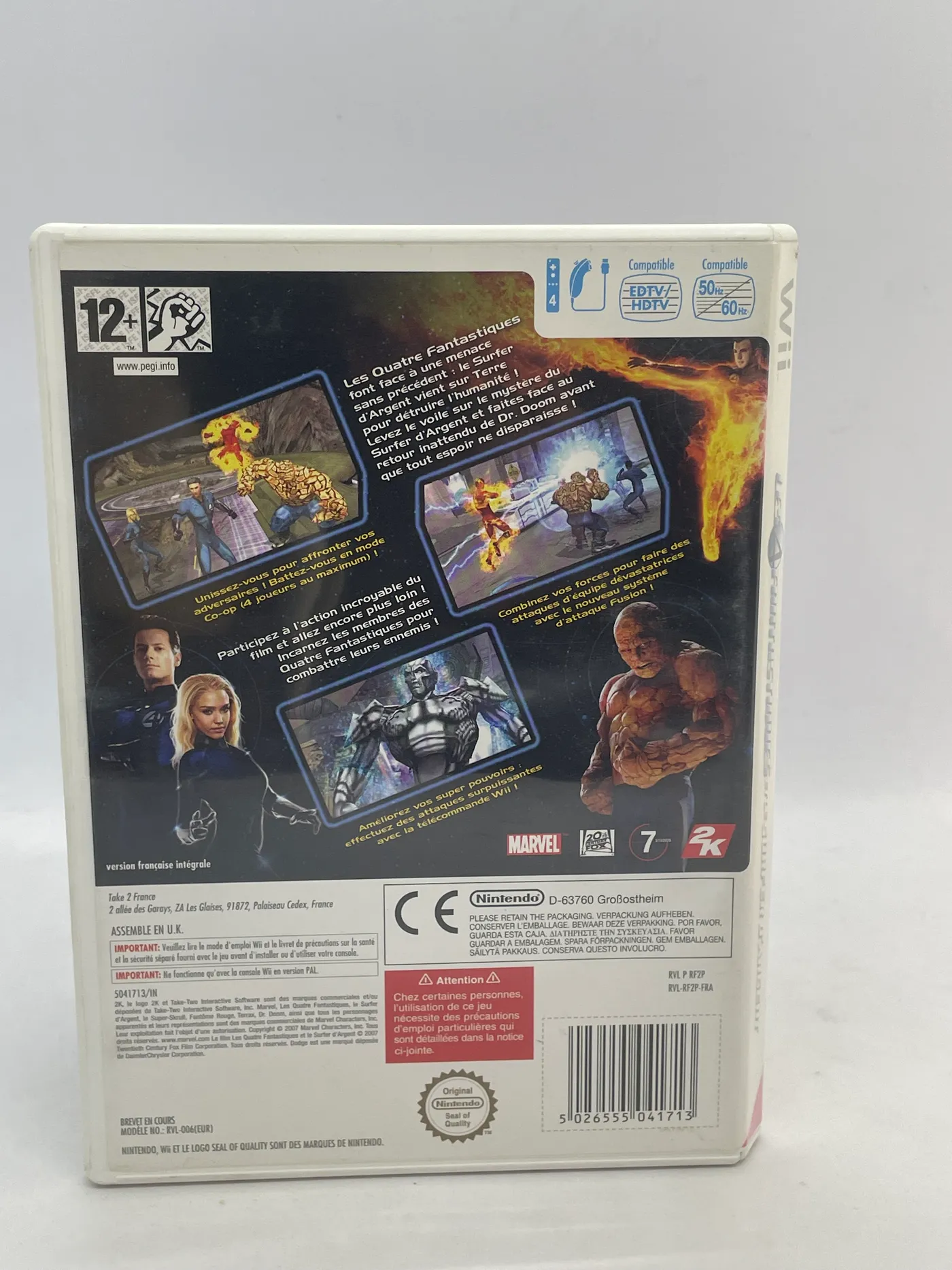 Fantastic Four Rise of the Silver Surfer Nintendo Wii