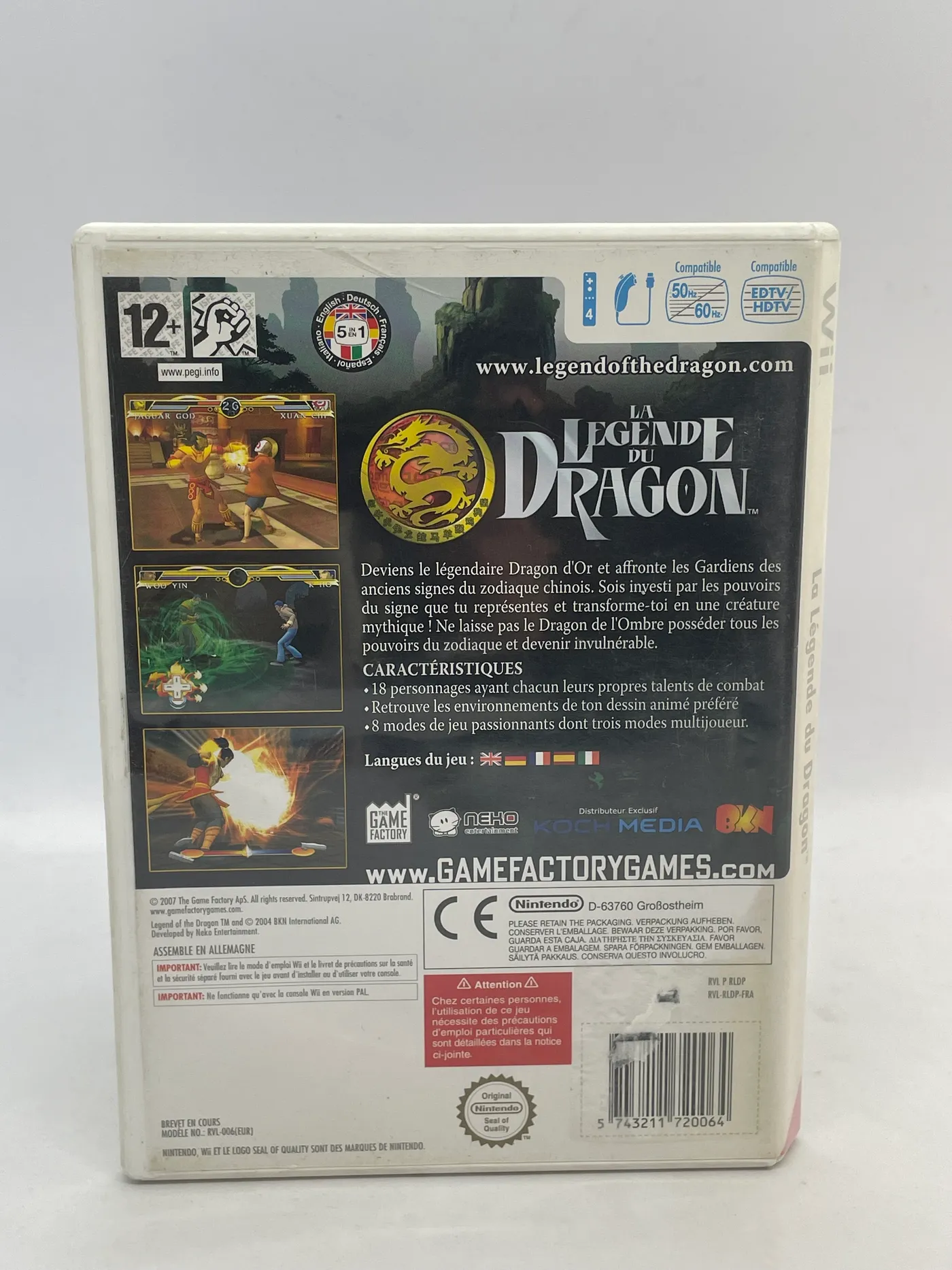Legend of the Dragon Nintendo Wii
