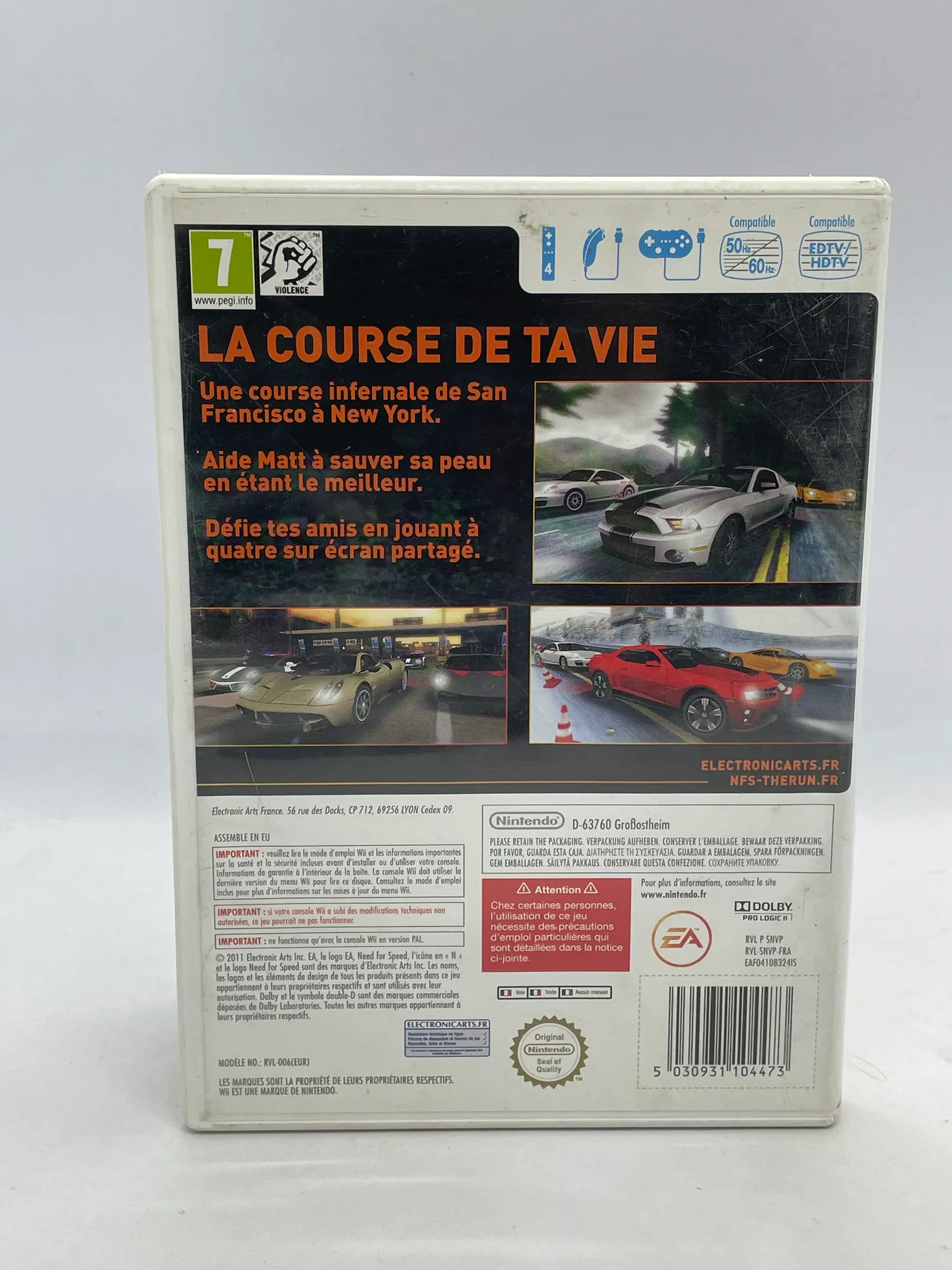 Need for Speed The Run Nintendo Wii