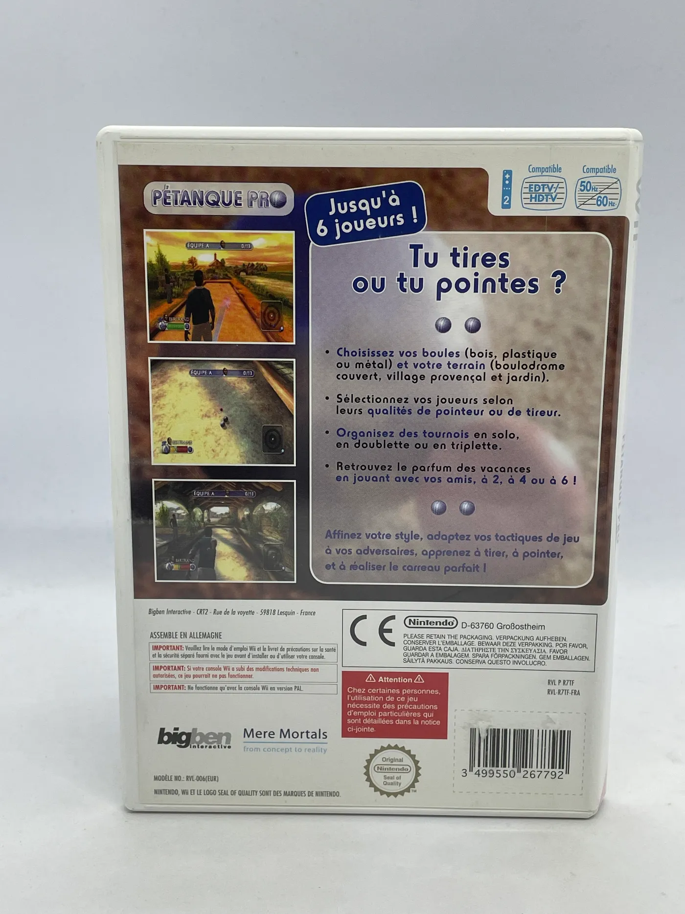 Petanque Pro Nintendo Wii (FR)