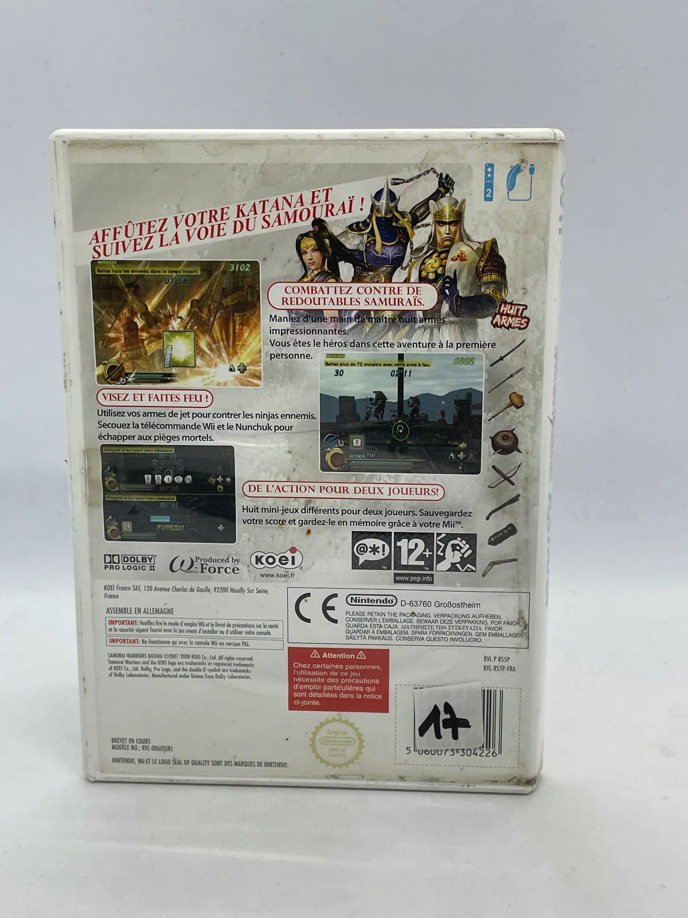 Samurai Warriors Katana Nintendo Wii
