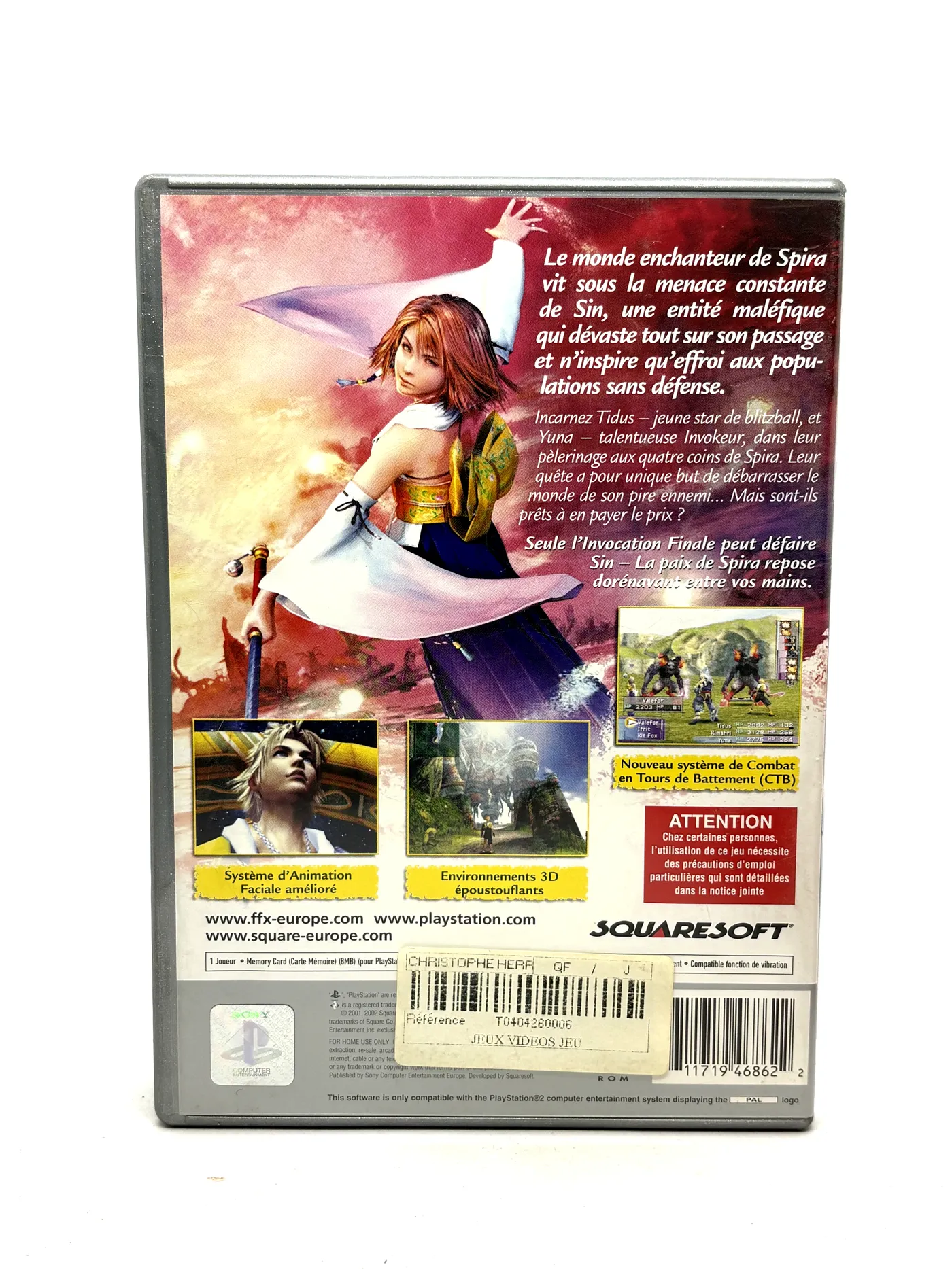 Final Fantasy X PS2 (FR)
