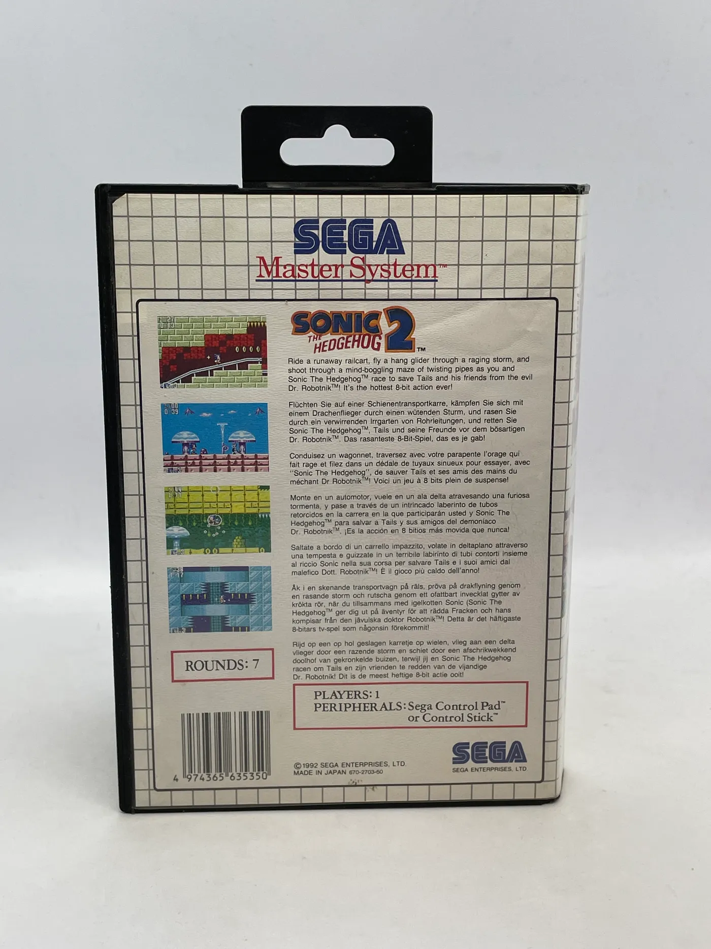 Sonic the Hedgehog 2 Sega Master System