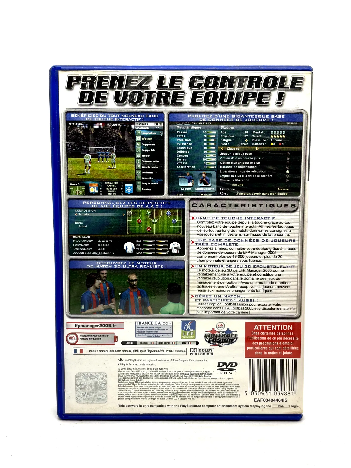Total Club Manager 2005 PS2
