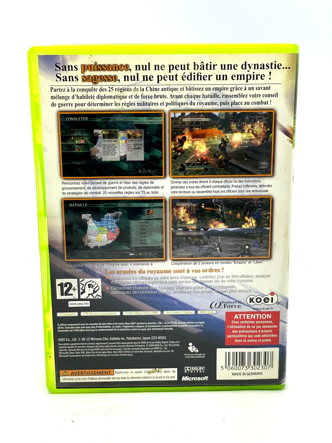 Dynasty Warriors 5 Empires Xbox 360