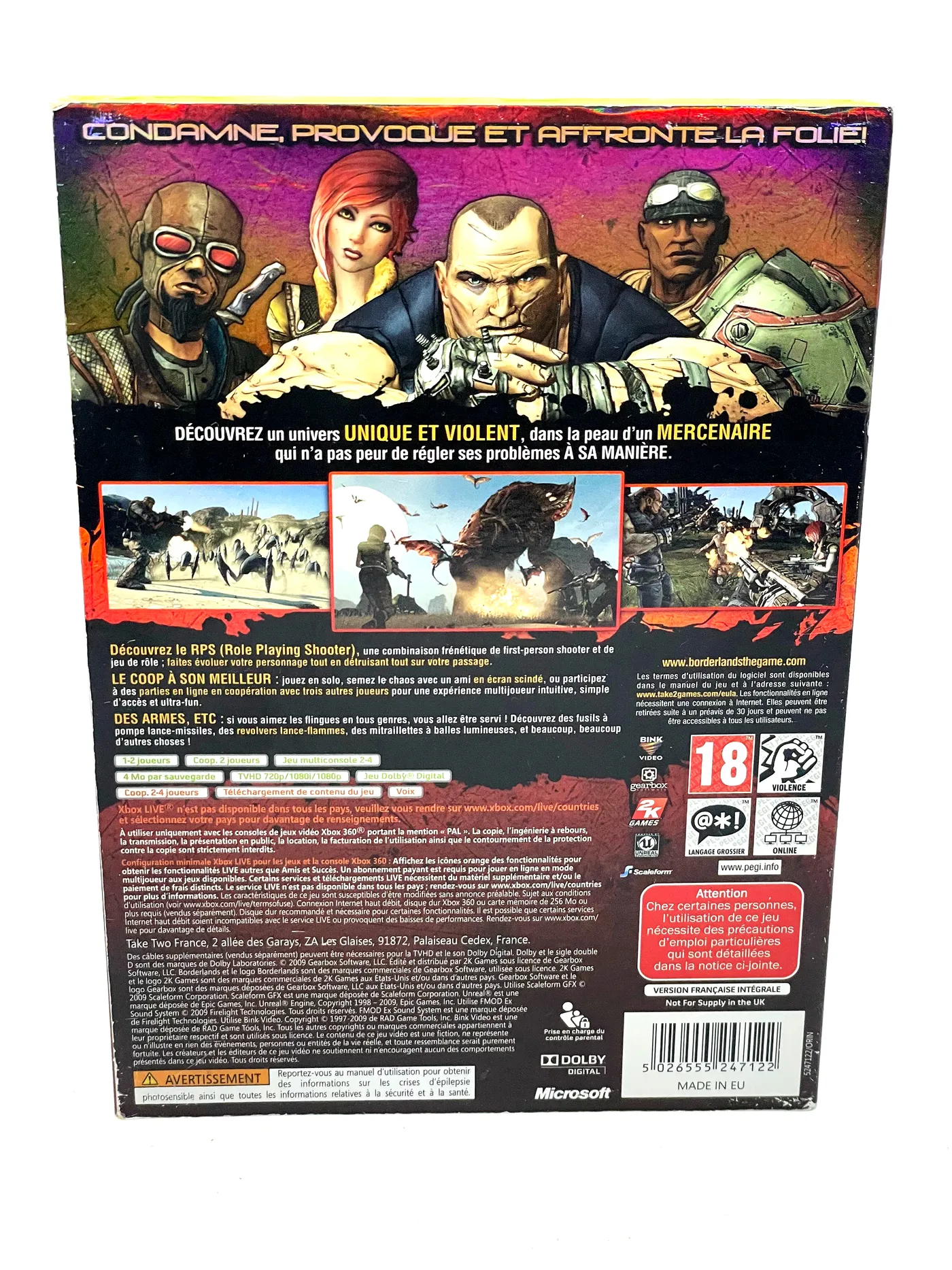 Borderlands Xbox 360