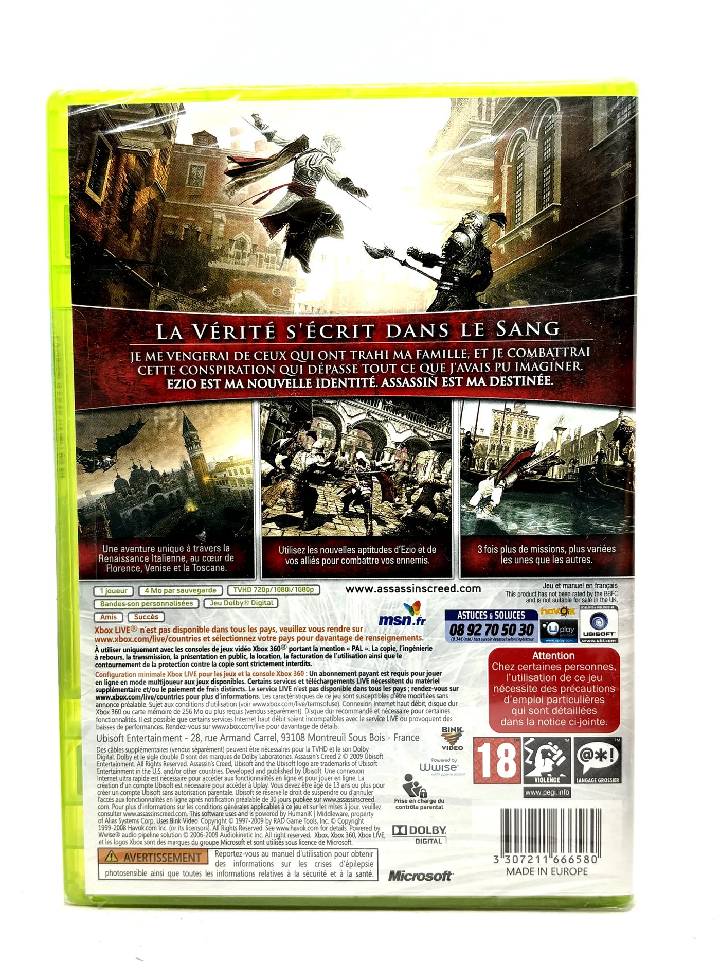 Assassin's Creed II Xbox 360 (New and Sealed)