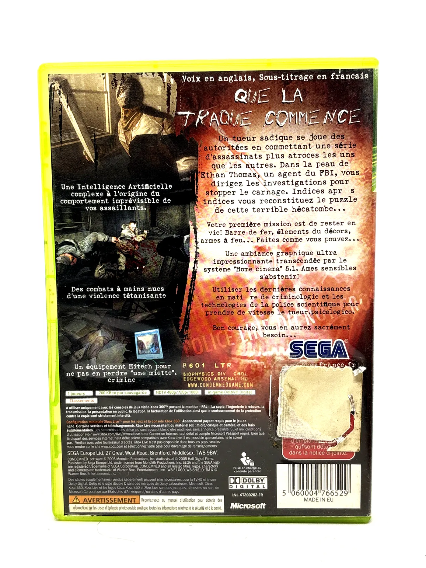 Condemned Xbox 360