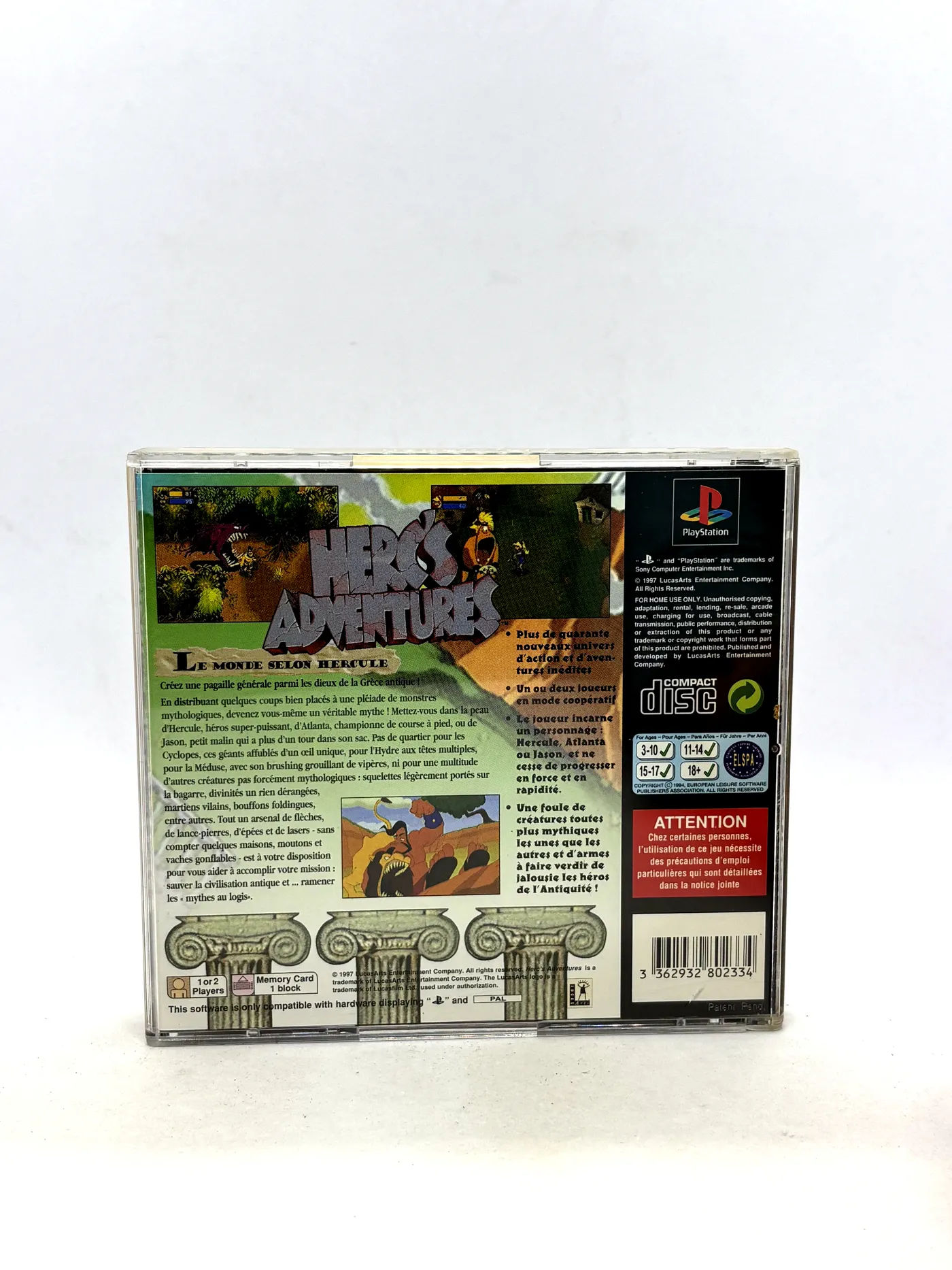 Herc's Adventure PS1 PSX (FR)