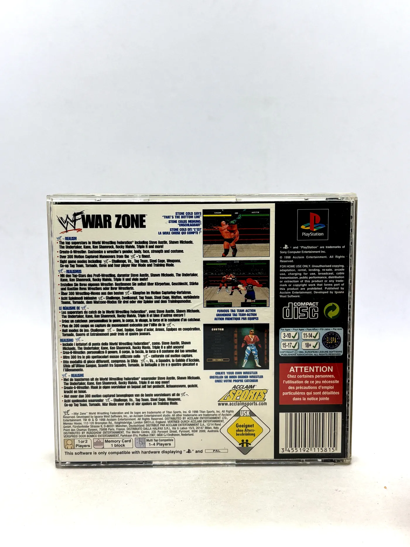 WWF War Zone PS1 PSX