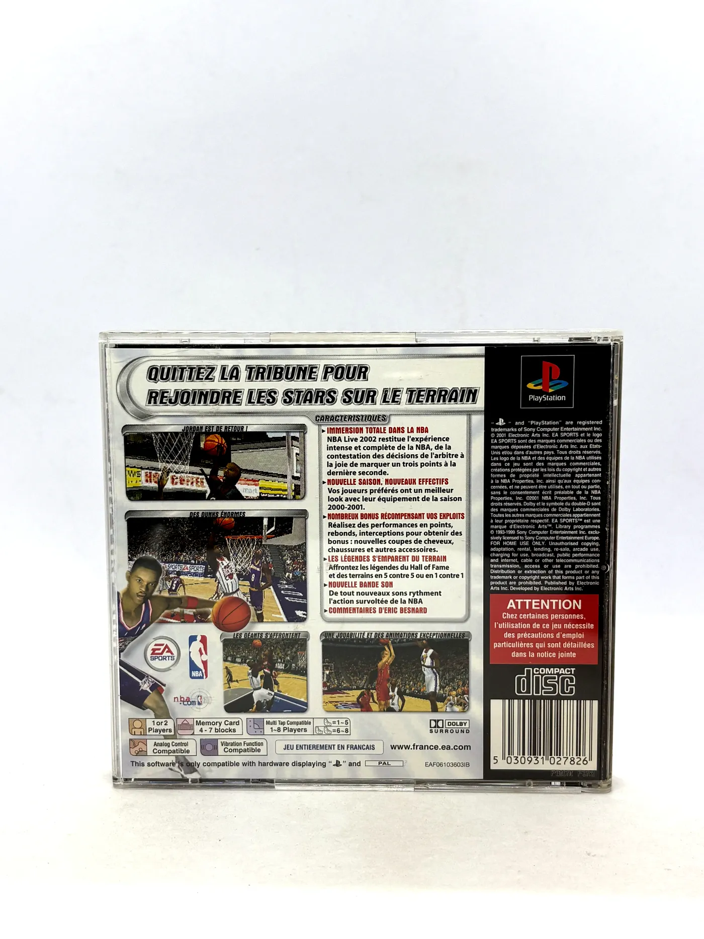 NBA Live 2002 PS1 PSX (FR)