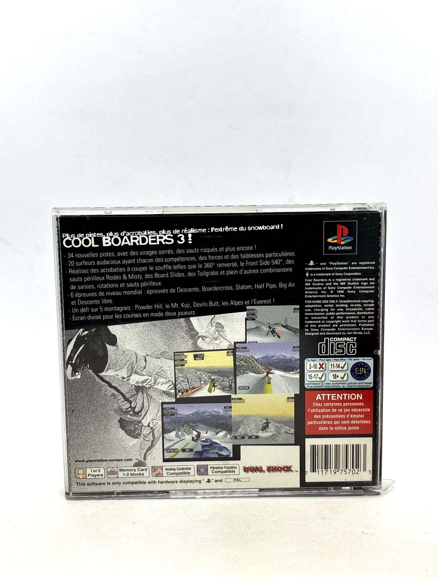 Cool Boarders 3 PS1 PSX