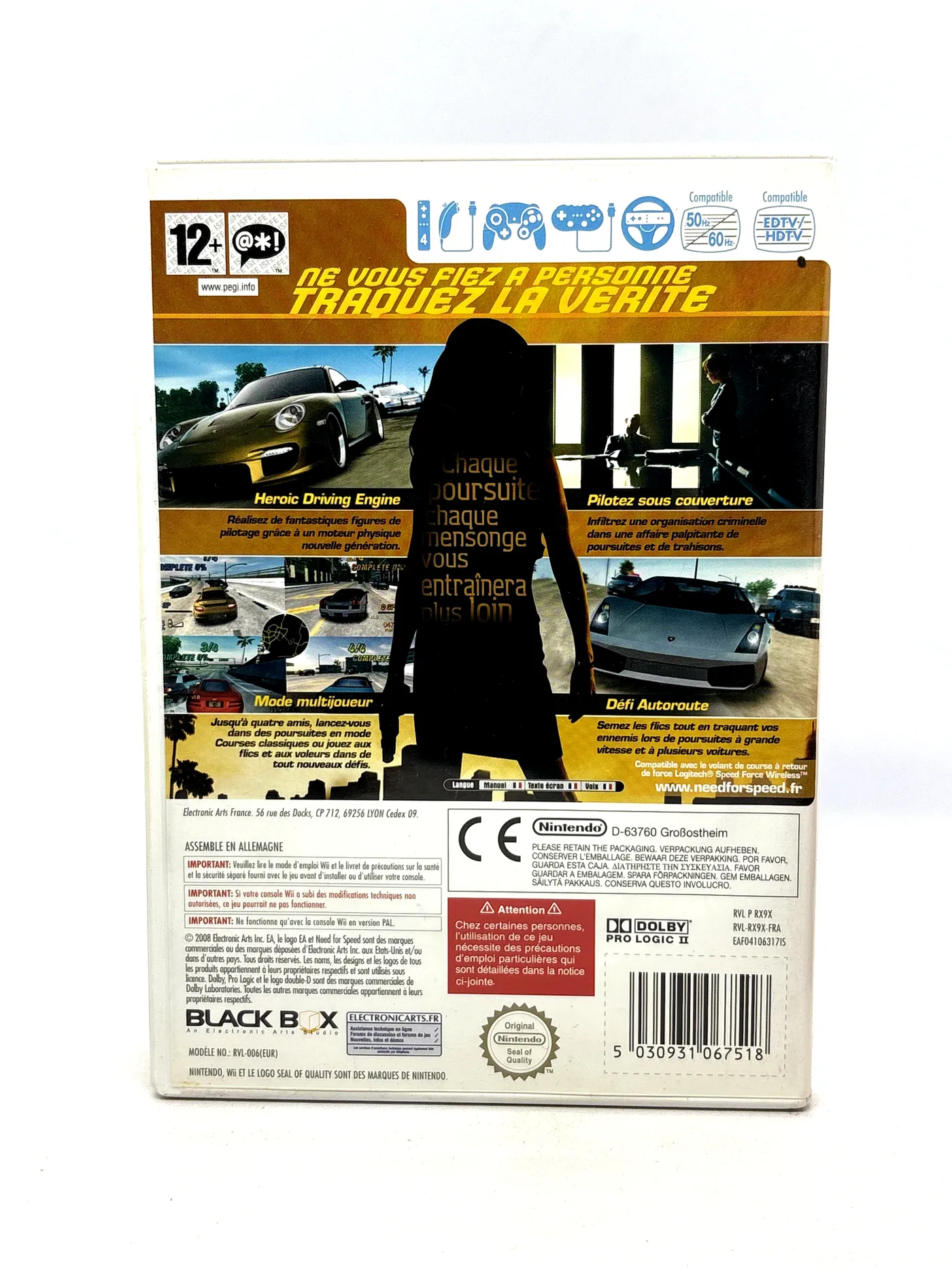 Need for Speed Undercover Nintendo Wii (FR)