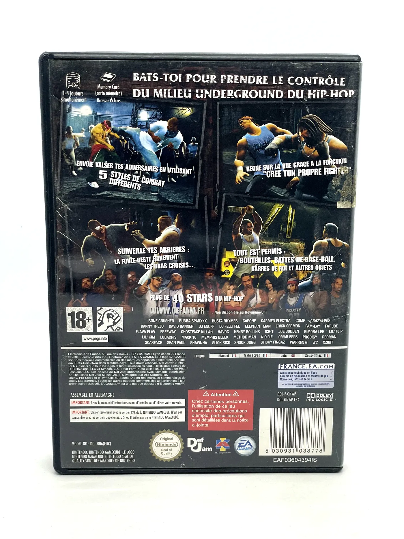 Def Jam Fight for NY Nintendo GameCube