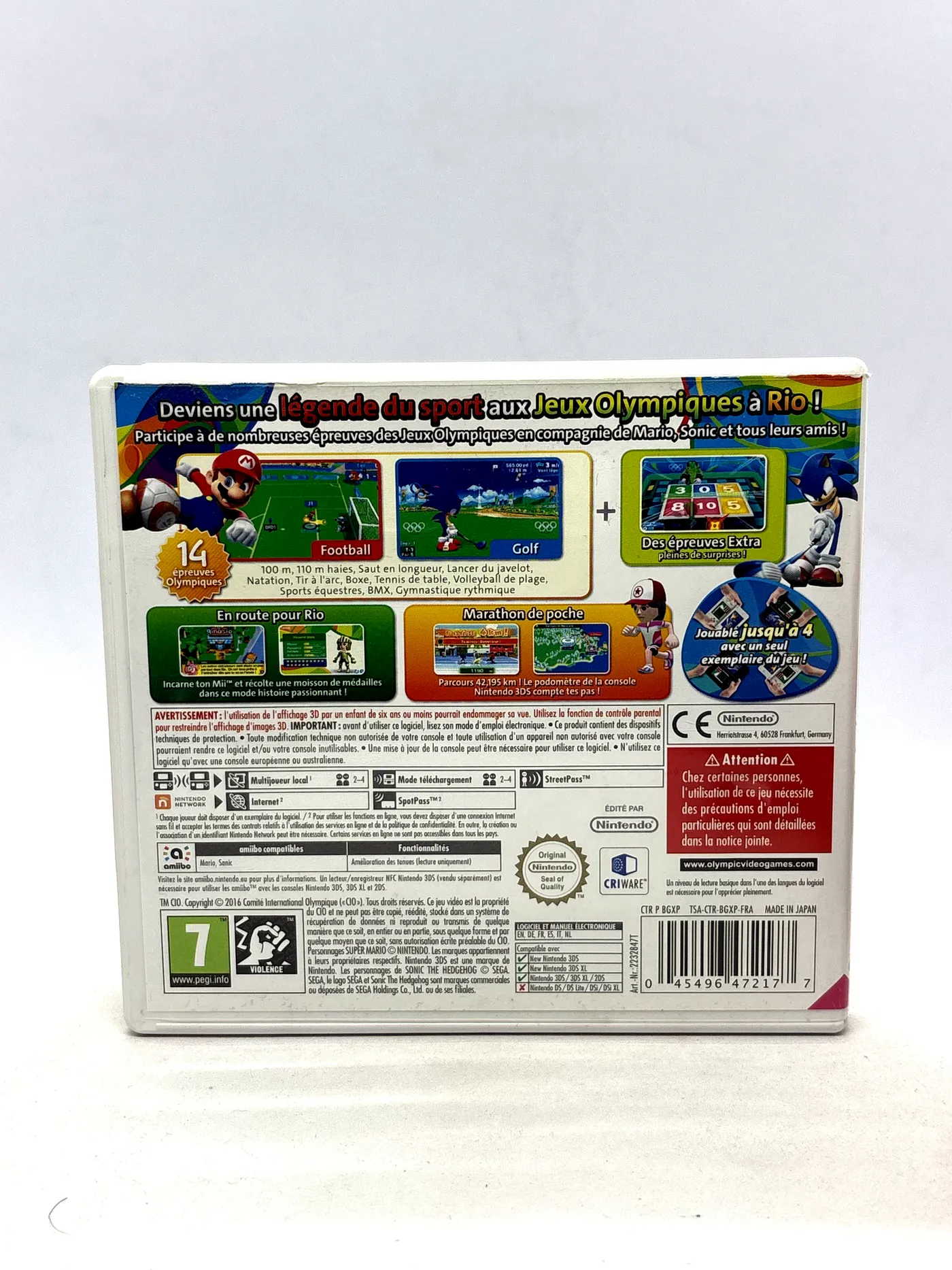 Mario & Sonic at the Rio 2016 Olympic Games 3DS