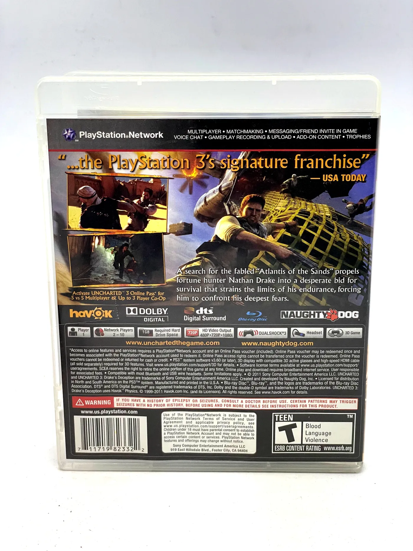 Uncharted 3 NTSC-U PS3