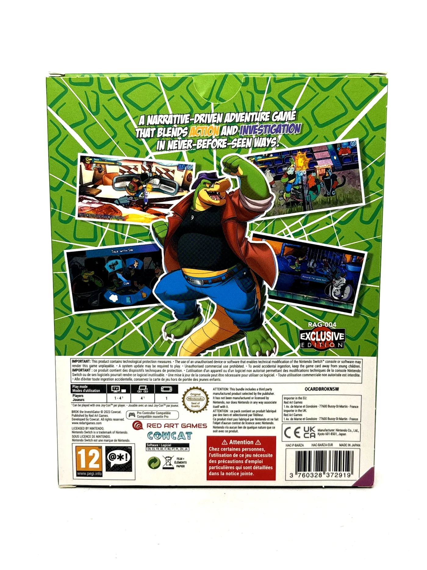 Brok the InvestiGator Limited Edition Nintendo Switch