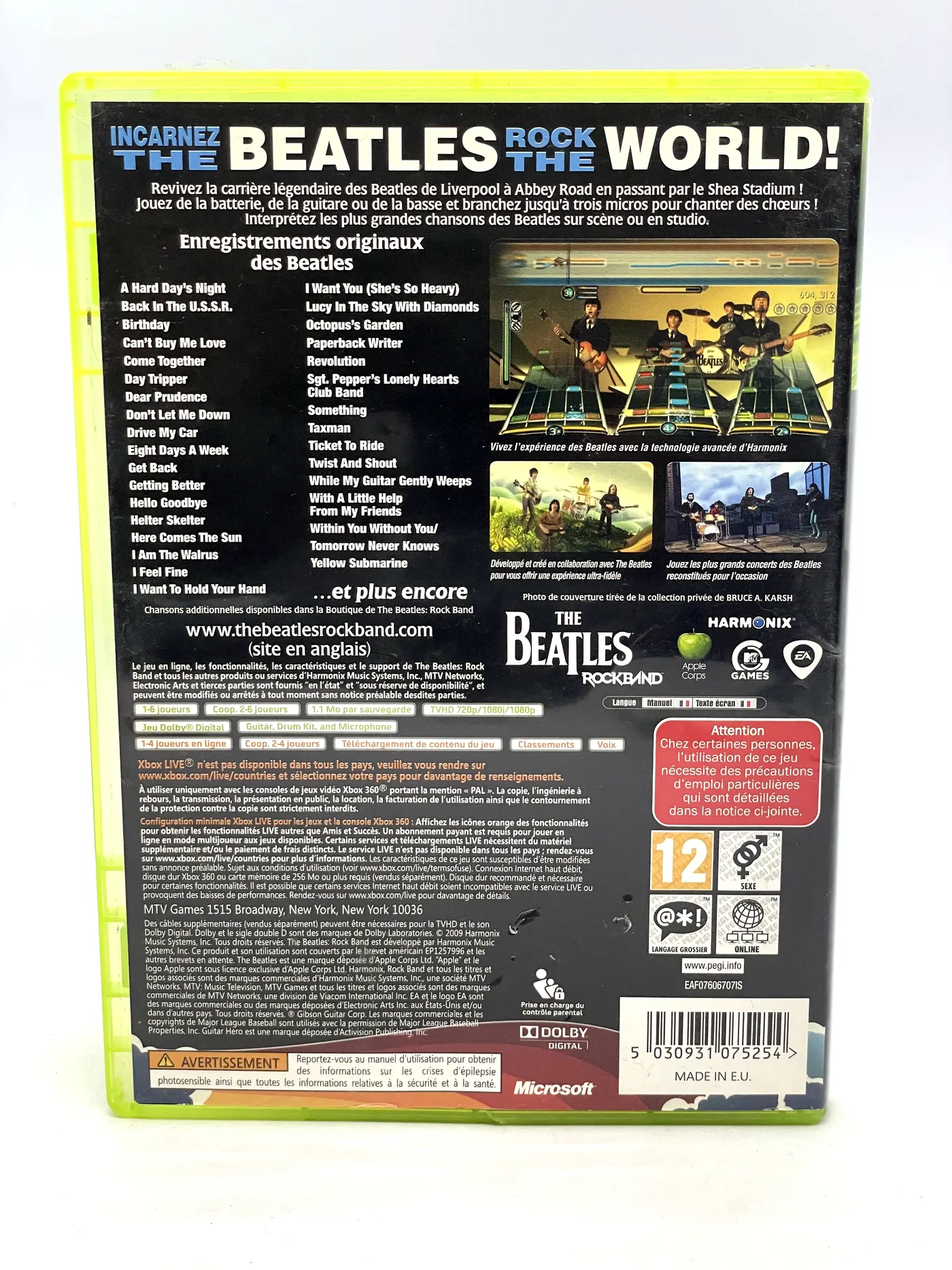 Rockband The Beatles Xbox 360