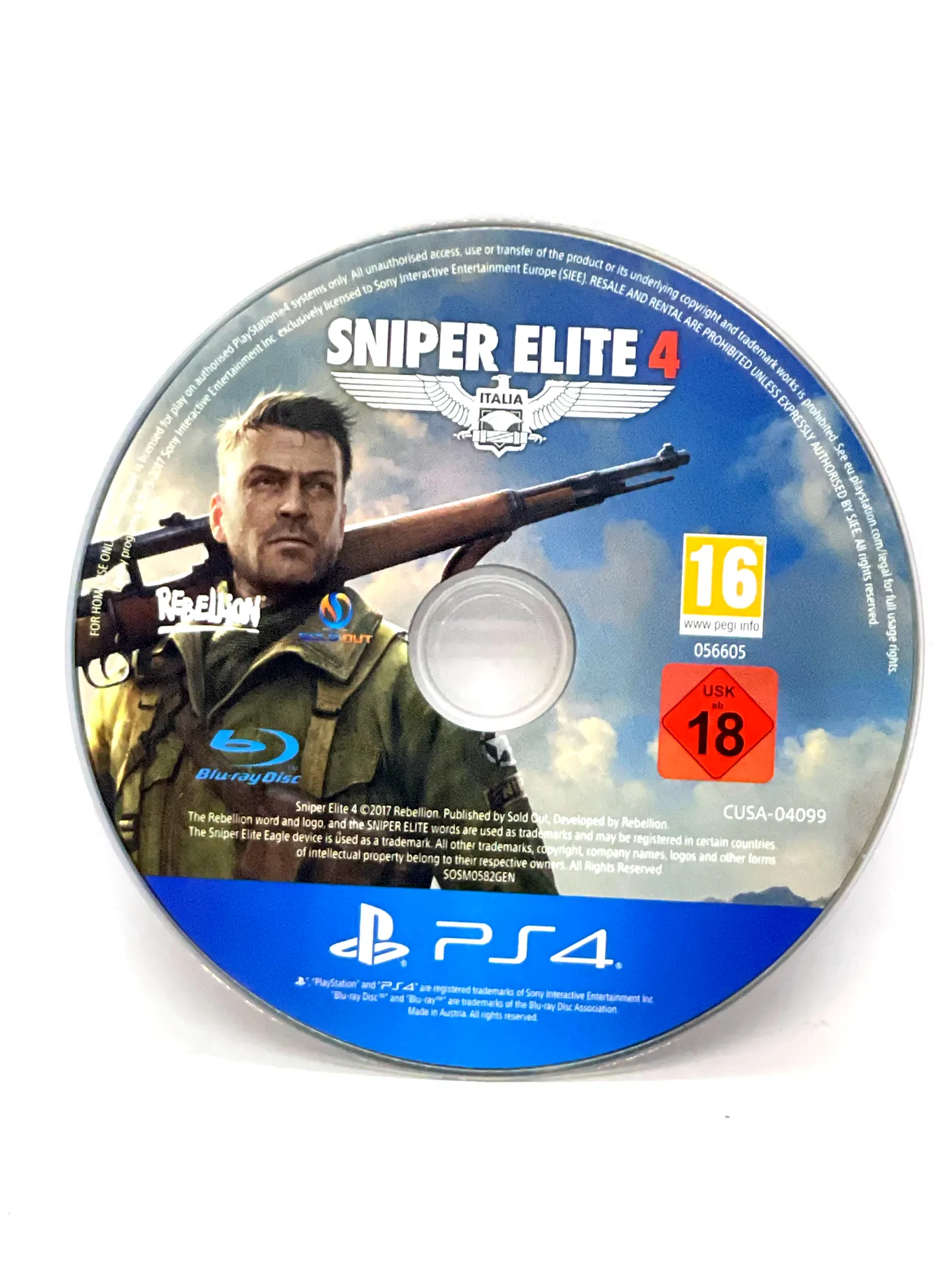 Sniper Elite 4 PS4 (game only)