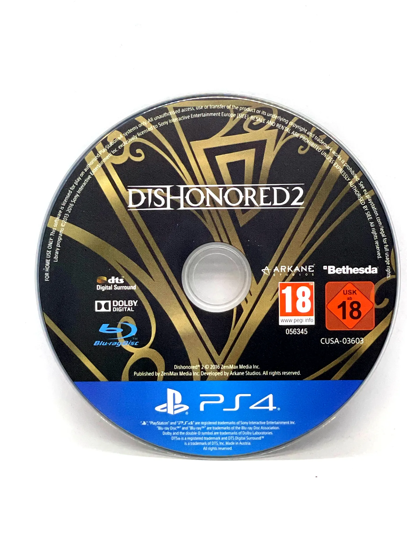 Dishonored 2 PS4 (game only)