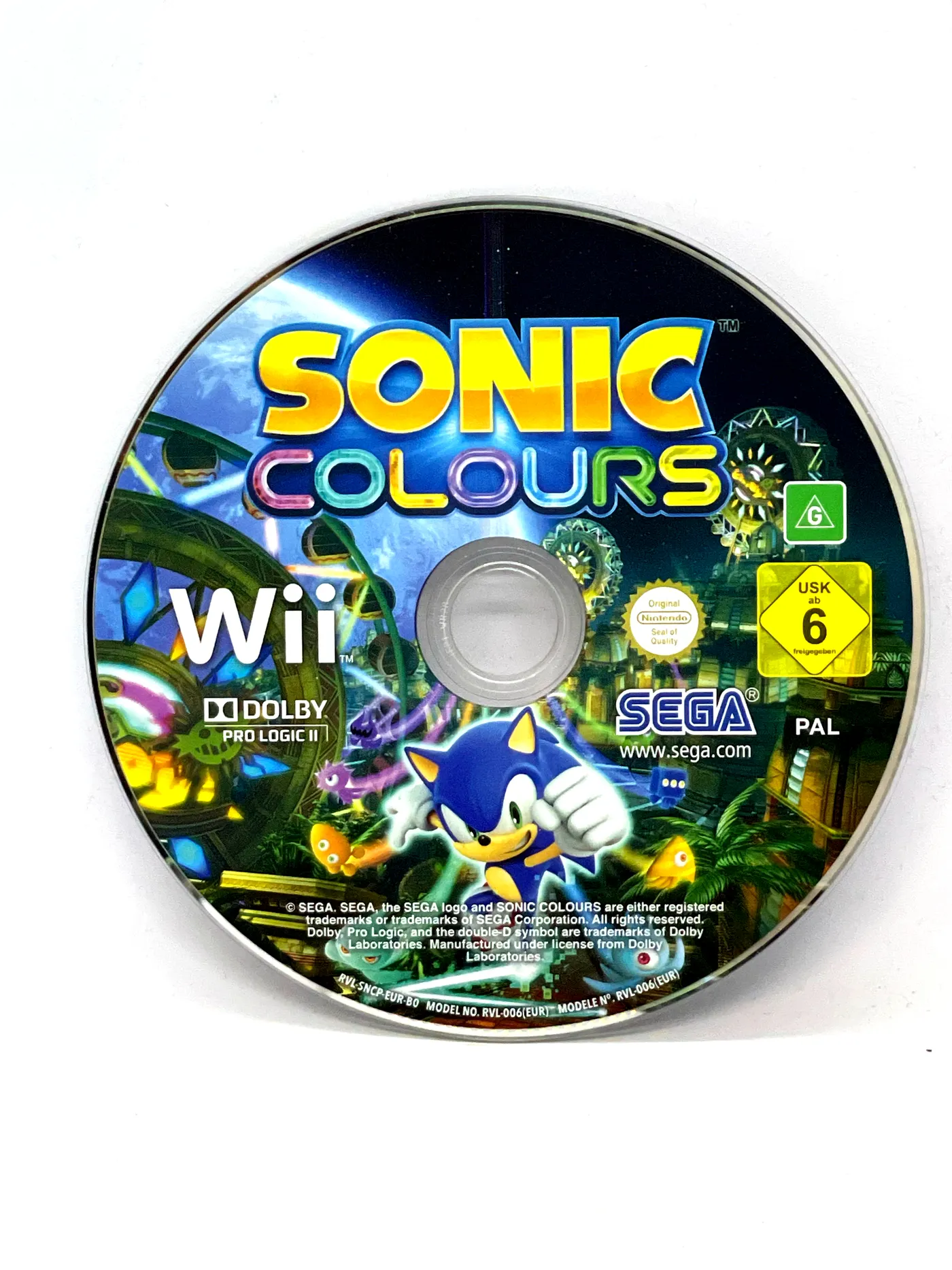 Sonic Colors Nintendo Wii (game only)