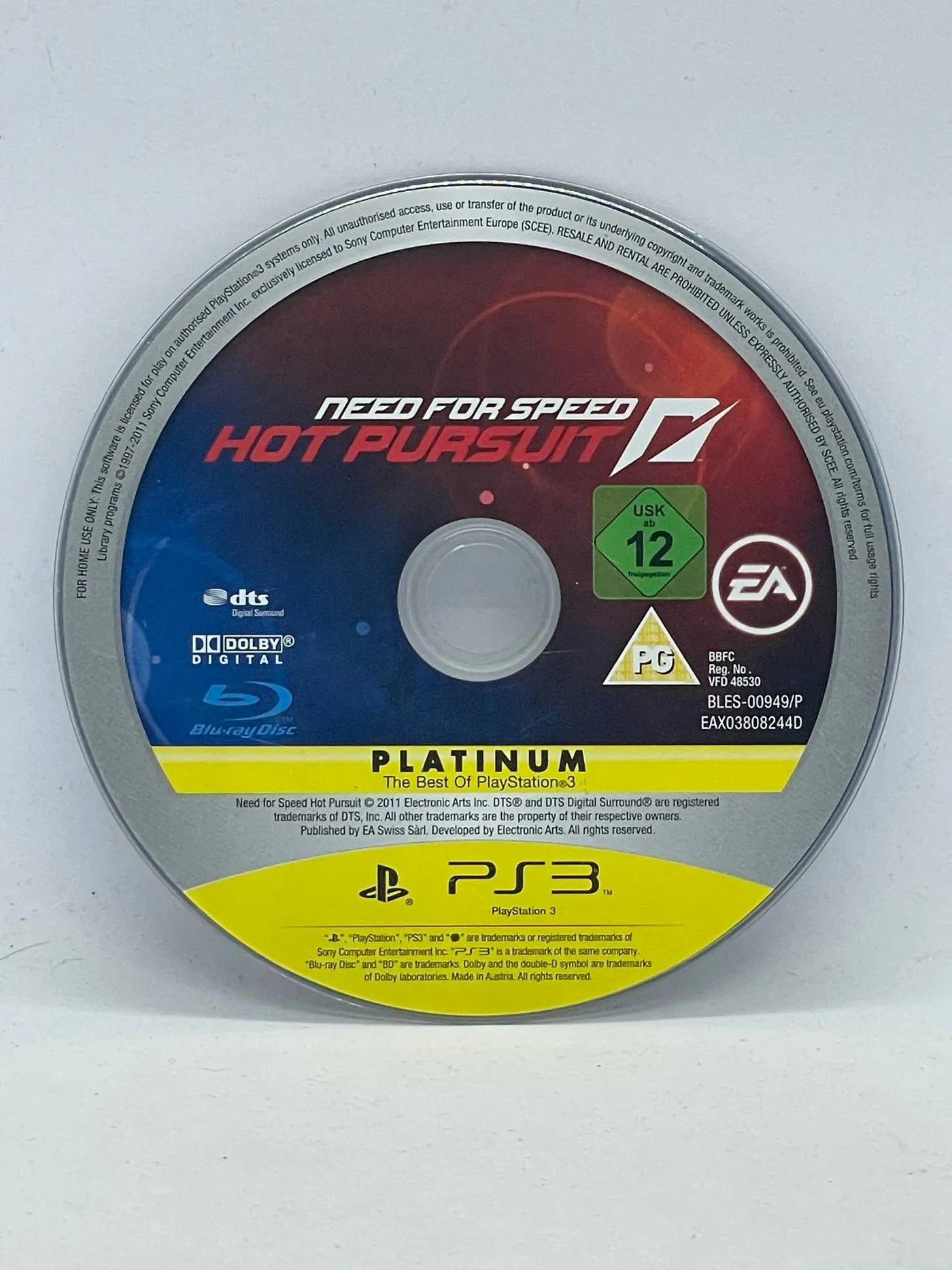 Jeu Need For Speed Hot Pursuit Sur PlayStation 3 (PS3) – Complet, Boîtier Et CD – Bon état