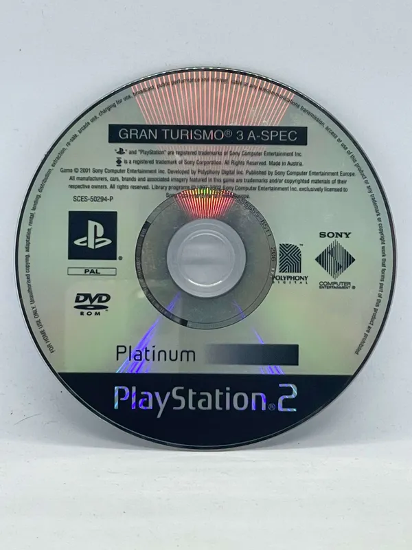 Sony PlayStation 2 – Gran Turismo 3 A-Spec, Platinium, Bon état