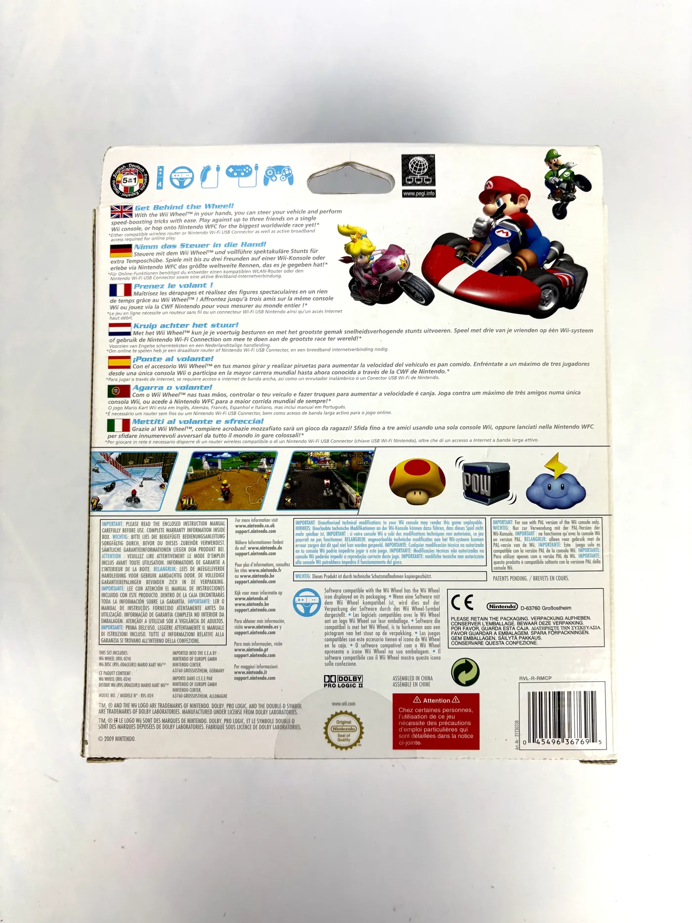 Mario Kart Wii + Kierownica Zestaw Nintendo Wii