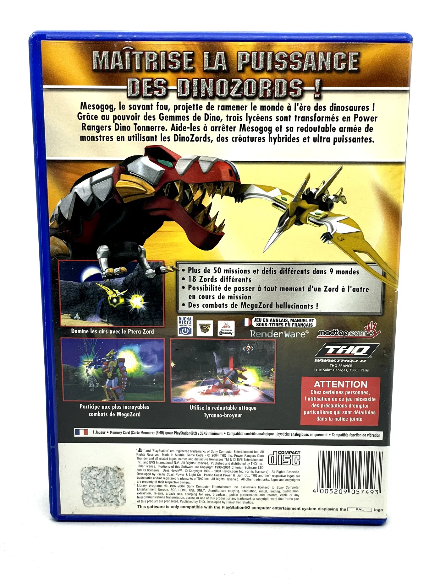 Power Rangers Dino Thunder PS2