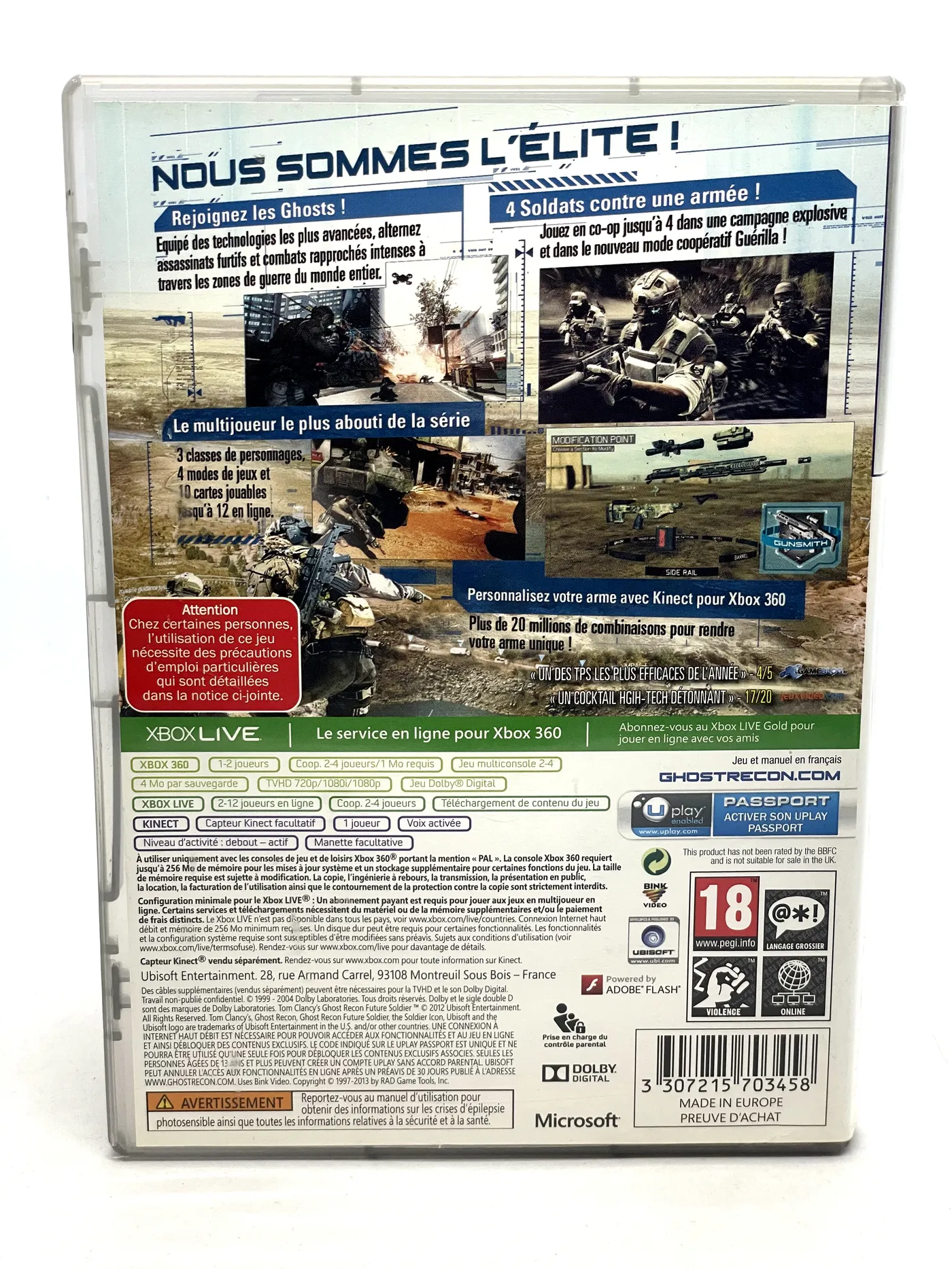 Ghost Recon Future Soldier Xbox 360