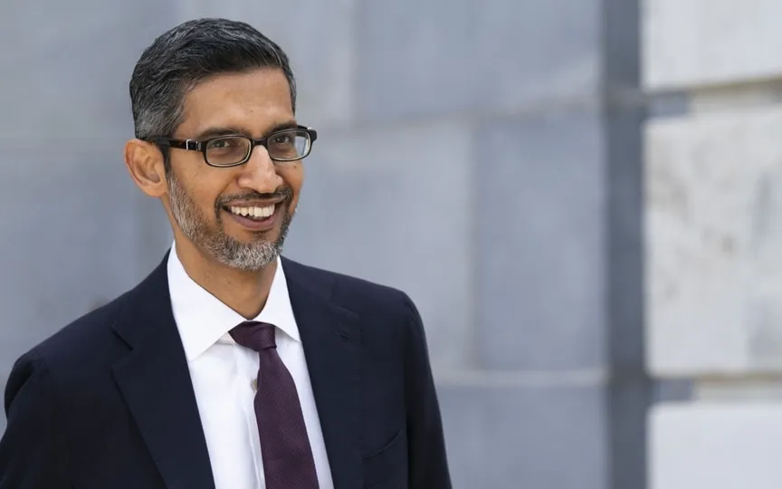 Sundar Pichai, CEO of Google, said that its cybersecurity experts are sharing their findings in real-time with the broader security community in Israel and neighboring regions. (Bloomberg)