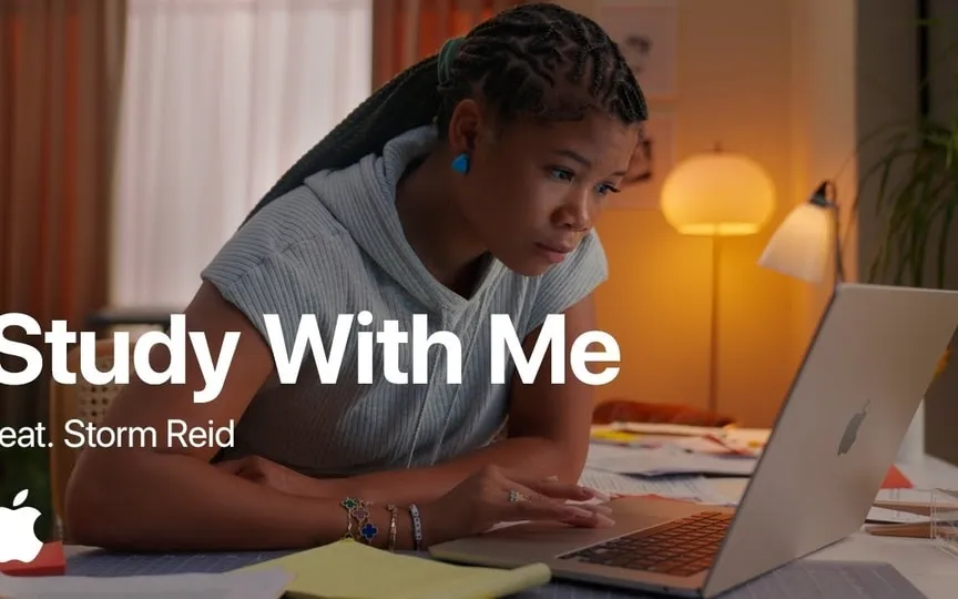 In the video, Storm Reid uses the famous Pomodoro technique to study on her MacBook Air. (Apple/YouTube)