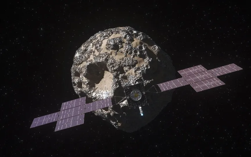 NASA's Psyche asteroid probe has achieved a successful lift-off today. NASA mission has been launched on an unprecedented project to explore the enigmatic metal asteroid. (NASA/JPL-Caltech/ASU)