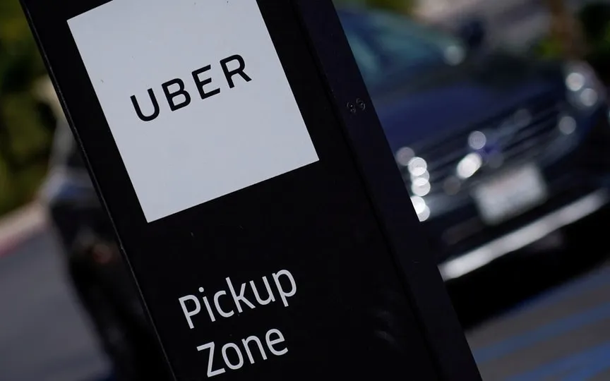 An Uber pick-up location is pictured in San Diego, California. (Representative image) (REUTERS)