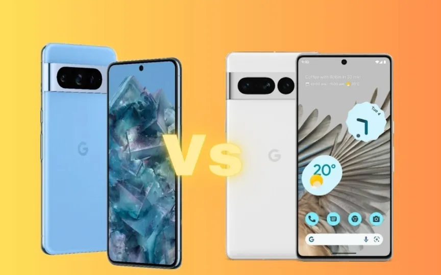 Now that the Google Pixel 8 Pro is official, let's check its new features, and compare to the previous-generation Pixel 7 Pro.