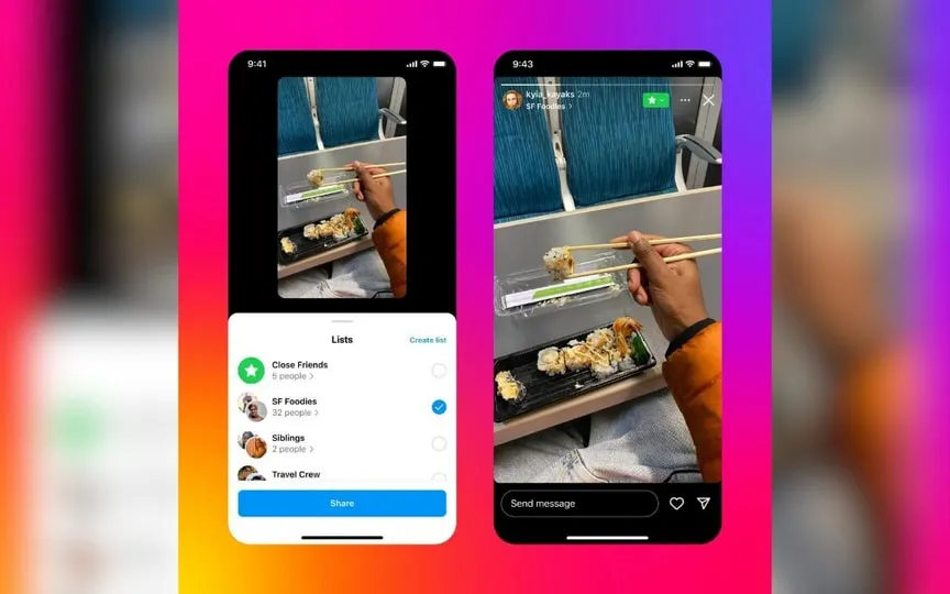 Instagram Stories is getting an exciting new feature. Users will soon be able to share stories in smaller customizable audience lists. (Instagram)
